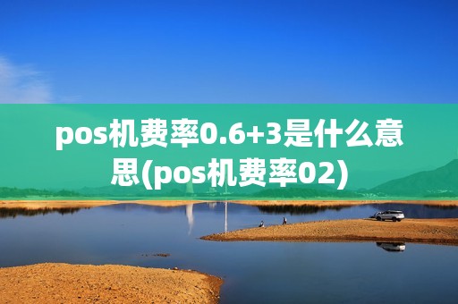 pos机费率0.6+3是什么意思(pos机费率02)