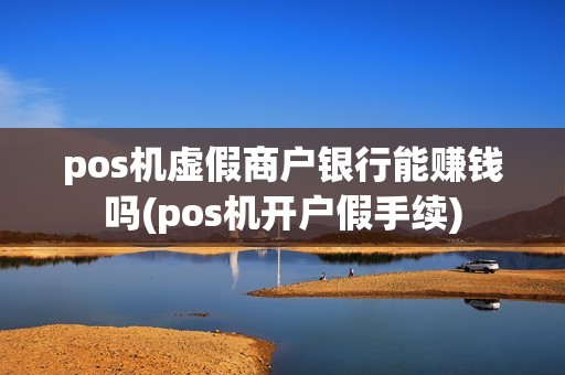 pos机虚假商户银行能赚钱吗(pos机开户假手续)