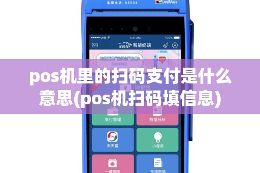 pos机里的扫码支付是什么意思(pos机扫码填信息)