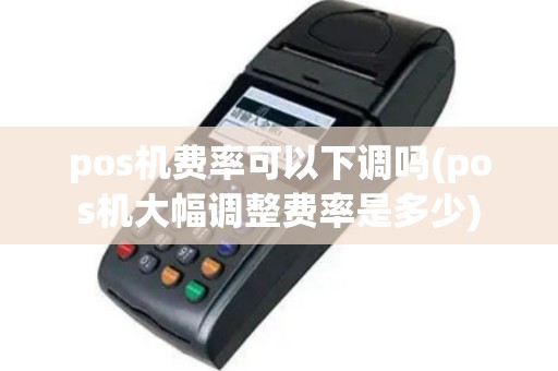 pos机费率可以下调吗(pos机大幅调整费率是多少)