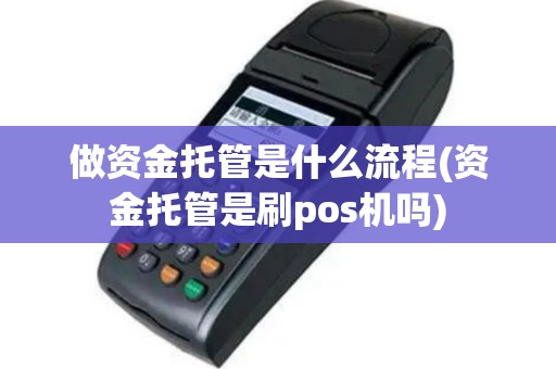 做资金托管是什么流程(资金托管是刷pos机吗)