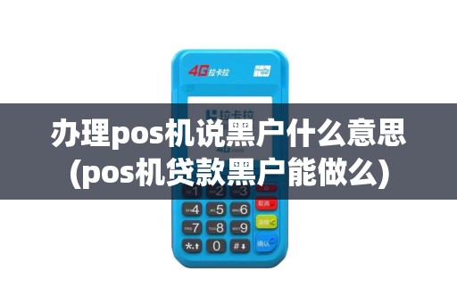 办理pos机说黑户什么意思(pos机贷款黑户能做么)