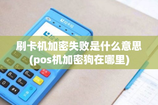 刷卡机加密失败是什么意思(pos机加密狗在哪里)