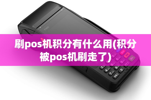 刷pos机积分有什么用(积分被pos机刷走了)