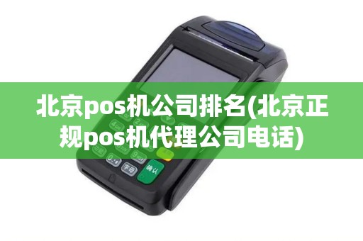 北京pos机公司排名(北京正规pos机代理公司电话)