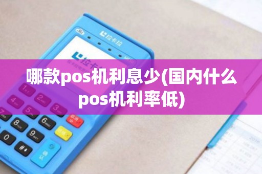 哪款pos机利息少(国内什么pos机利率低)