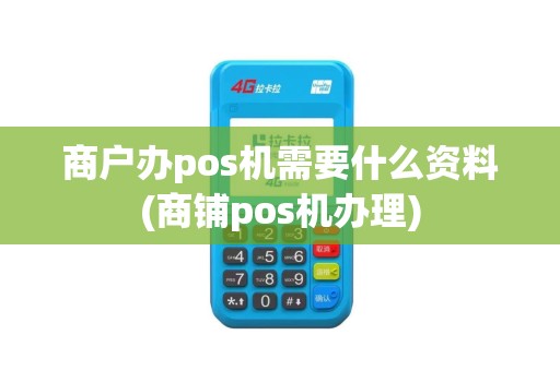 商户办pos机需要什么资料(商铺pos机办理)