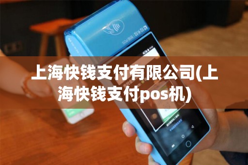 上海快钱支付有限公司(上海快钱支付pos机)