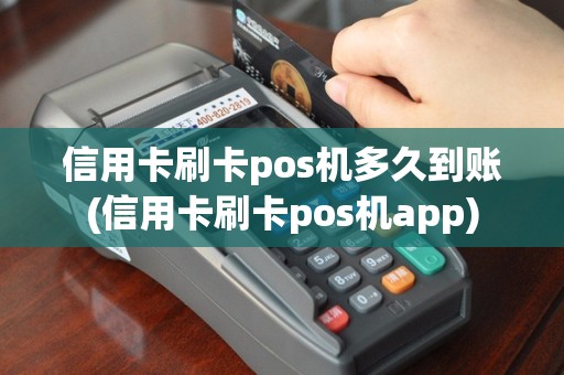 信用卡刷卡pos机多久到账(信用卡刷卡pos机app)
