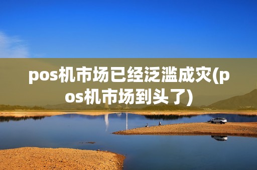 pos机市场已经泛滥成灾(pos机市场到头了)