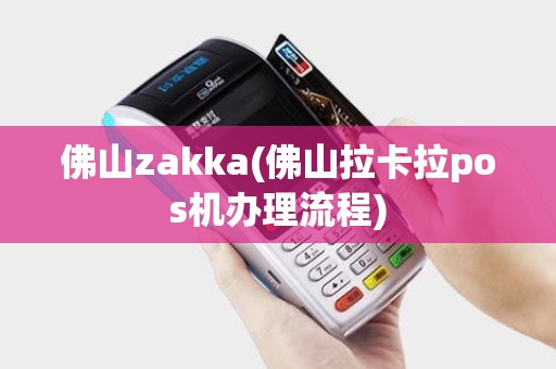 佛山zakka(佛山拉卡拉pos机办理流程)
