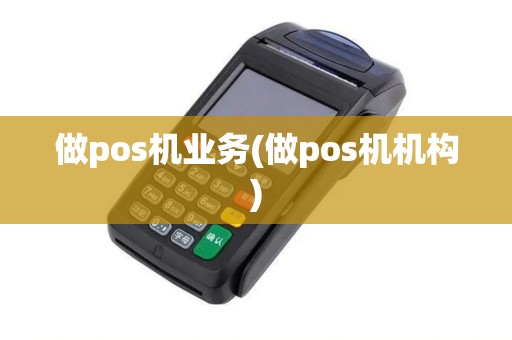 做pos机业务(做pos机机构)
