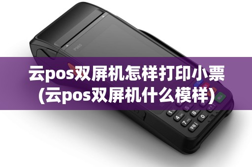 云pos双屏机怎样打印小票(云pos双屏机什么模样)