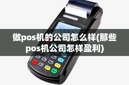 做pos机的公司怎么样(那些pos机公司怎样盈利)