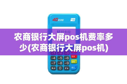 农商银行大屏pos机费率多少(农商银行大屏pos机)