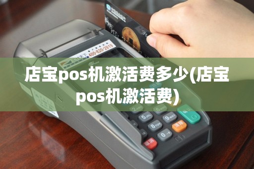 店宝pos机激活费多少(店宝pos机激活费)
