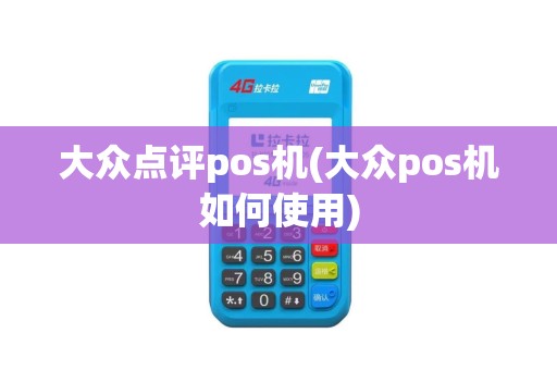 大众点评pos机(大众pos机如何使用)