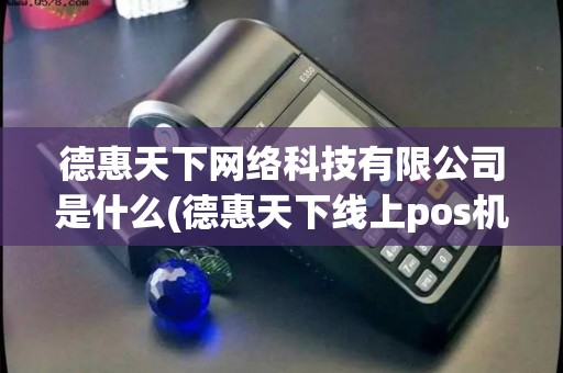 德惠天下网络科技有限公司是什么(德惠天下线上pos机软件)