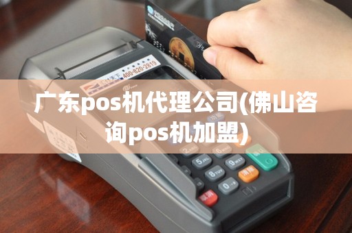 广东pos机代理公司(佛山咨询pos机加盟)