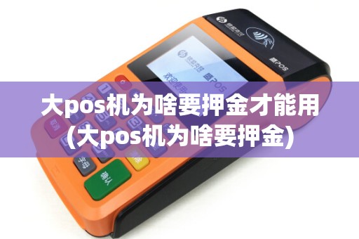 大pos机为啥要押金才能用(大pos机为啥要押金)