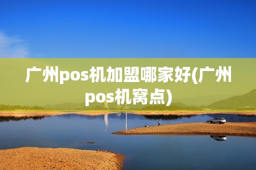 广州pos机加盟哪家好(广州pos机窝点)