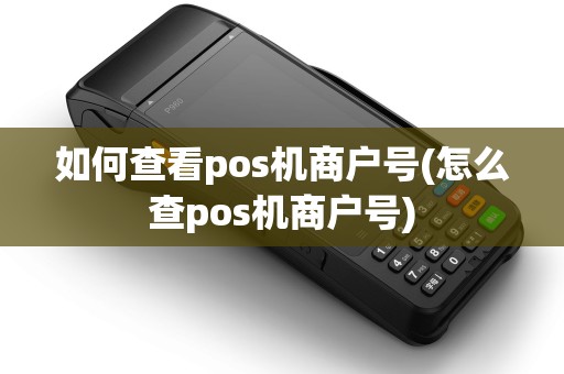 如何查看pos机商户号(怎么查pos机商户号)