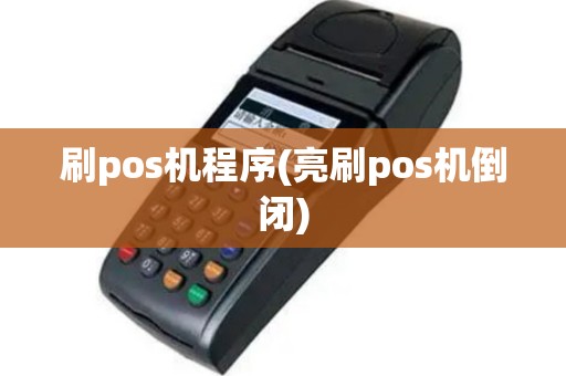 刷pos机程序(亮刷pos机倒闭)