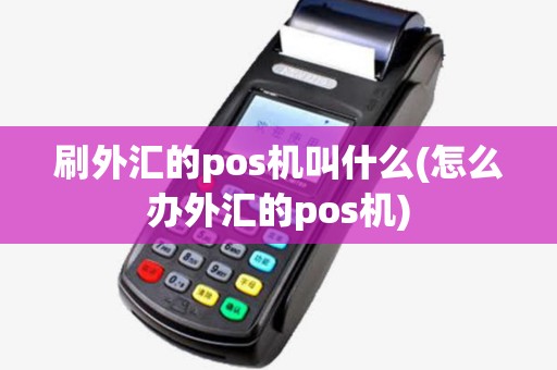 刷外汇的pos机叫什么(怎么办外汇的pos机)