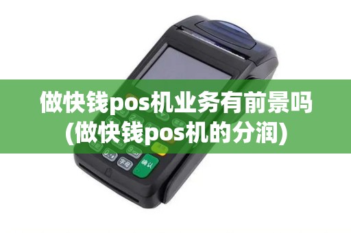 做快钱pos机业务有前景吗(做快钱pos机的分润)