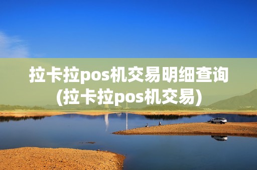 拉卡拉pos机交易明细查询(拉卡拉pos机交易)