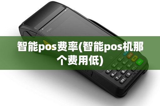 智能pos费率(智能pos机那个费用低)