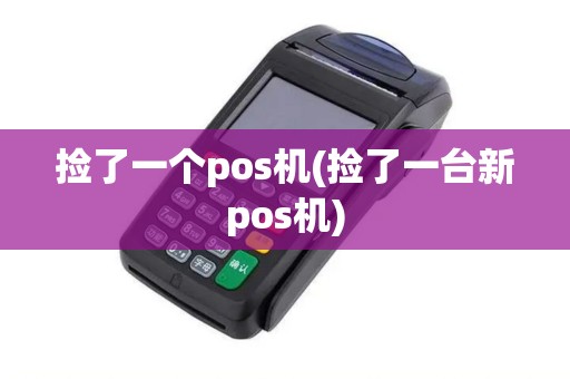 捡了一个pos机(捡了一台新pos机)