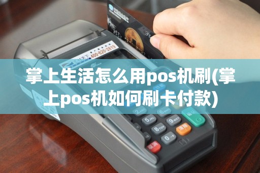 掌上生活怎么用pos机刷(掌上pos机如何刷卡付款)