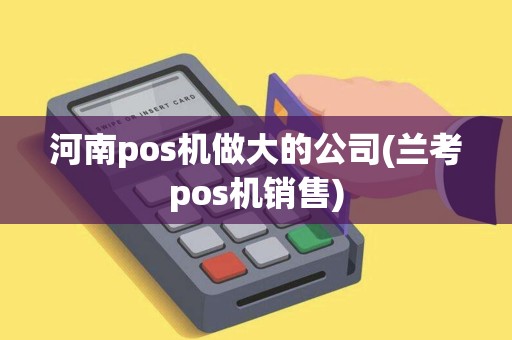 河南pos机做大的公司(兰考pos机销售)