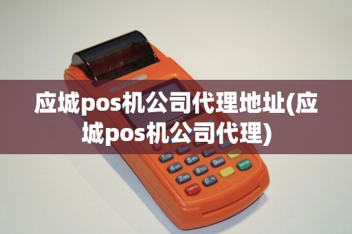 应城pos机公司代理地址(应城pos机公司代理)