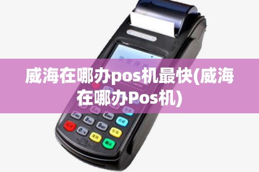 威海在哪办pos机最快(威海在哪办Pos机)