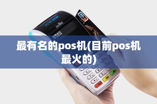最有名的pos机(目前pos机最火的)