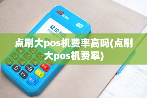 点刷大pos机费率高吗(点刷大pos机费率)