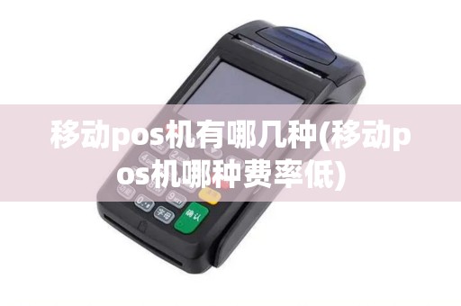 移动pos机有哪几种(移动pos机哪种费率低)