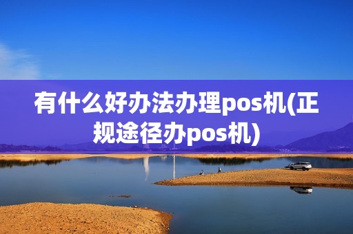 有什么好办法办理pos机(正规途径办pos机)