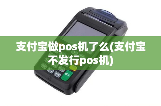 支付宝做pos机了么(支付宝不发行pos机)