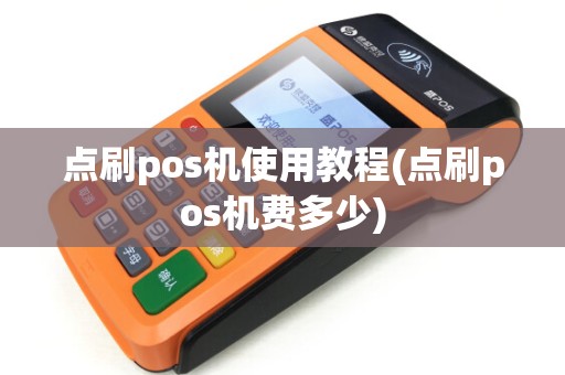 点刷pos机使用教程(点刷pos机费多少)