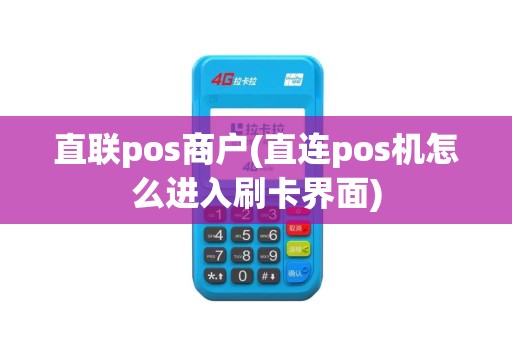 直联pos商户(直连pos机怎么进入刷卡界面)