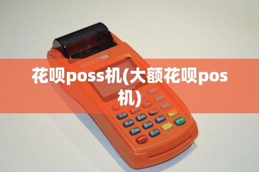 花呗poss机(大额花呗pos机)