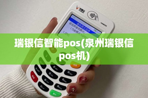 瑞银信智能pos(泉州瑞银信pos机)