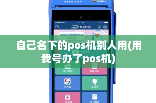 自己名下的pos机别人用(用我号办了pos机)