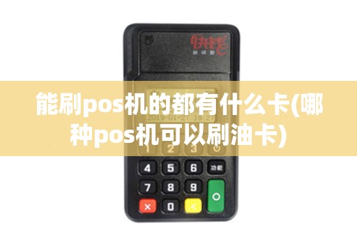 能刷pos机的都有什么卡(哪种pos机可以刷油卡)