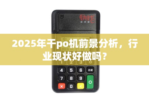 2025年干po机前景分析，行业现状好做吗？