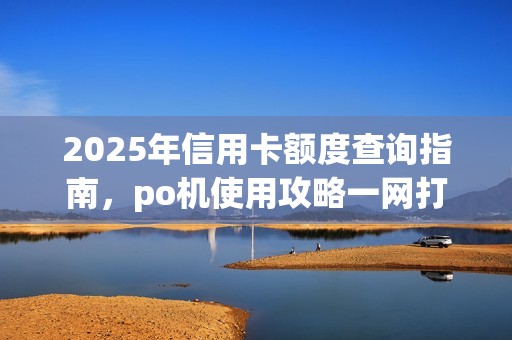 2025年信用卡额度查询指南，po机使用攻略一网打尽