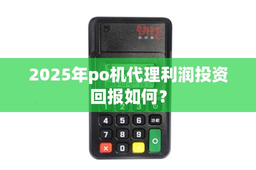 2025年po机代理利润投资回报如何？